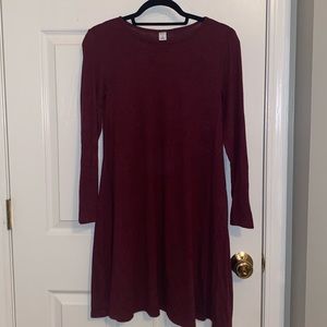 Burgundy dress